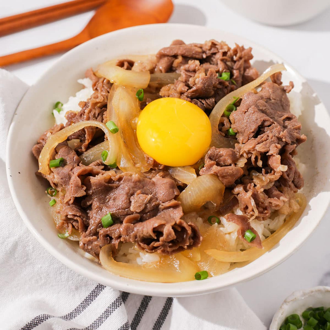 Gyudon Bife com Arroz