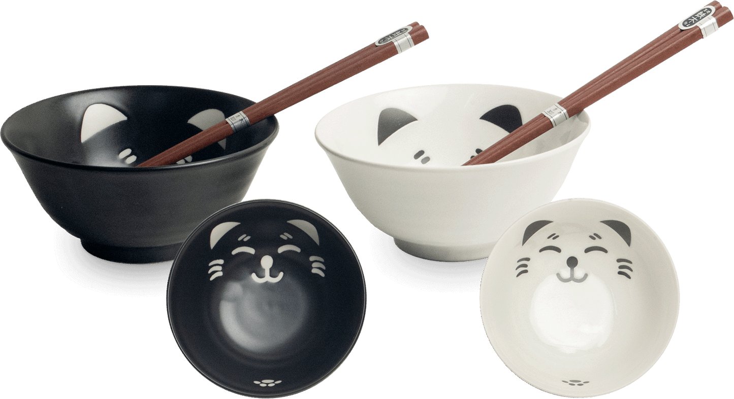 Set Tigela Preto e Branco 15cm