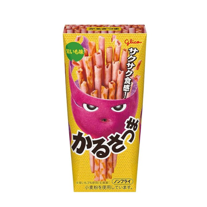 Glico Karusatsuma Potato Snacks Batata Doce 36g