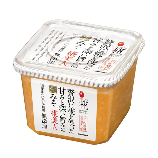 Plus Koji Nama Miso Koji Bijin (Pasta de Soja Fermentada com Malte de Arroz Sem Aditivos) 650g