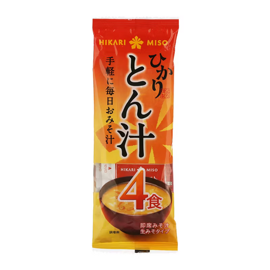 Sokuseki Nama Misoshiru Tonjiru (Instant Miso Soup with Pork & Vegetables) 4p